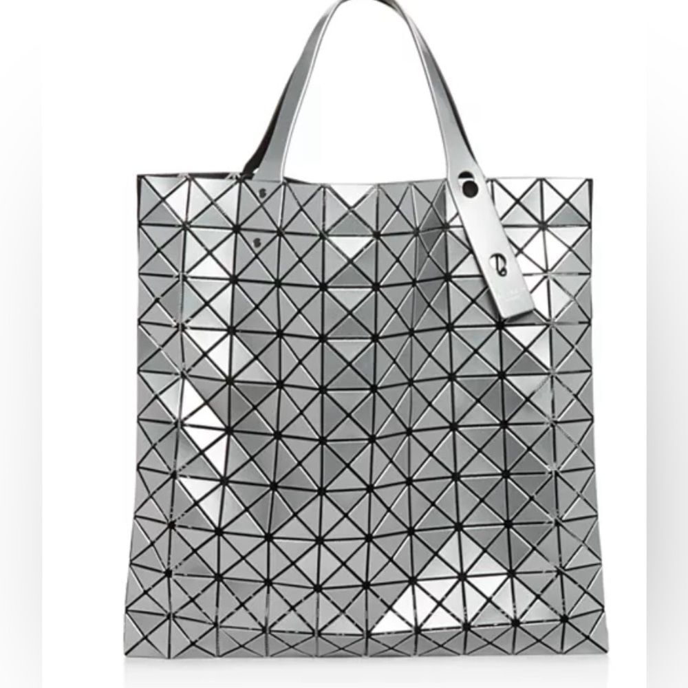 NWT Bao bao Issey Miyake Prism Tote silver - Picture 2 of 16